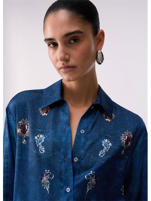 Camicia con stampa digitale LIU JO | UA6343T5958/79045